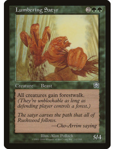 Lumbering Satyr - Foil