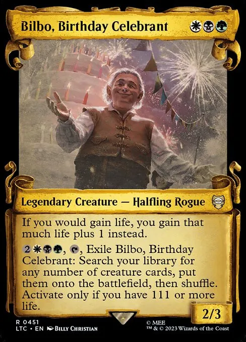 Bilbo, Birthday Celebrant - Foil