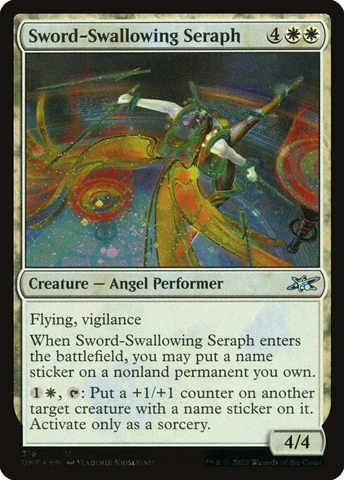 Sword-Swallowing Seraph - Foil