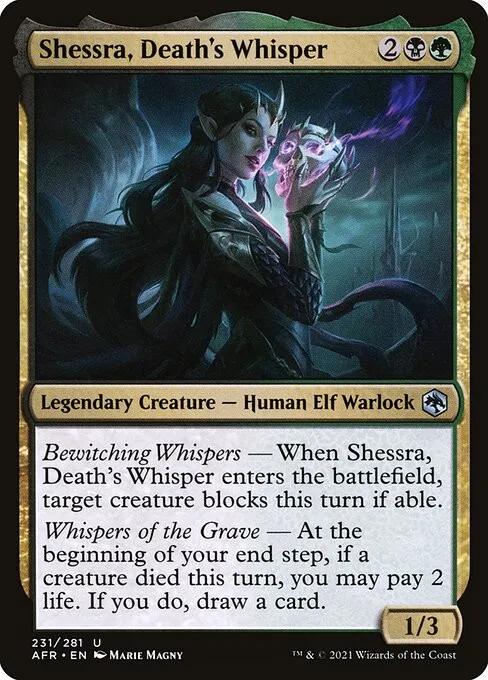 Shessra, Death's Whisper - Foil