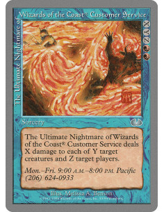 The Ultimate Nightmare of Wizards of the Coast® Customer Service