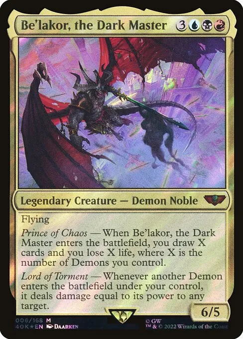 Be'lakor, the Dark Master - Foil