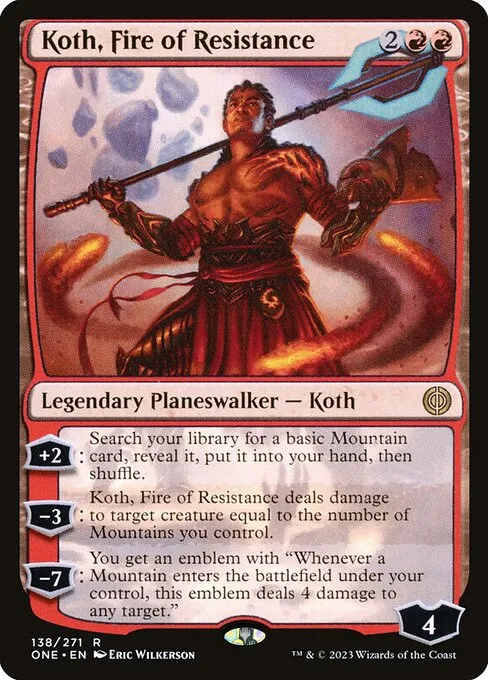 Koth, Fire of Resistance - Foil