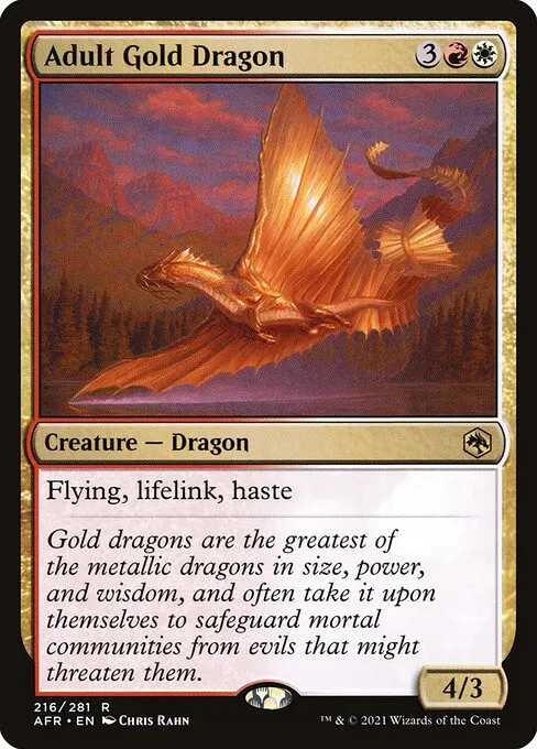 Adult Gold Dragon - Foil