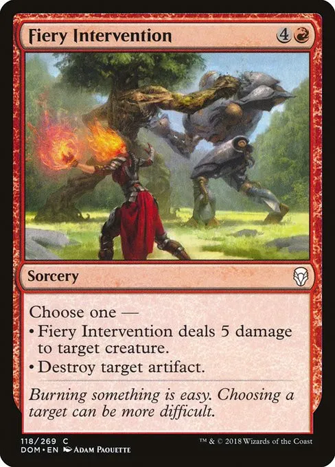 Fiery Intervention - Foil