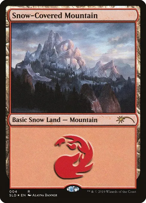 Snow-Covered Mountain - Foil