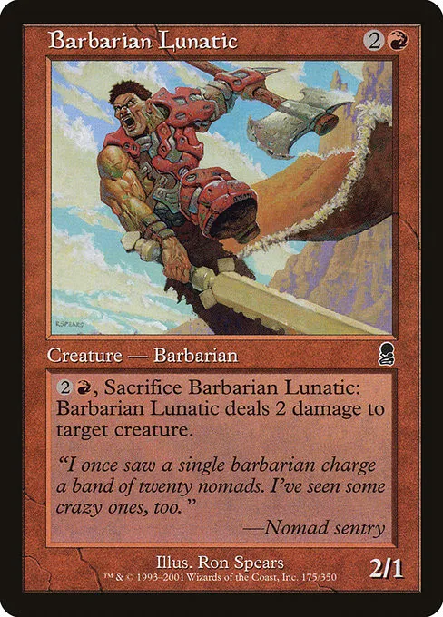 Barbarian Lunatic - Foil
