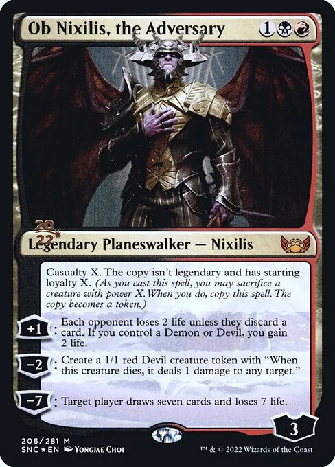 Ob Nixilis, the Adversary - Foil