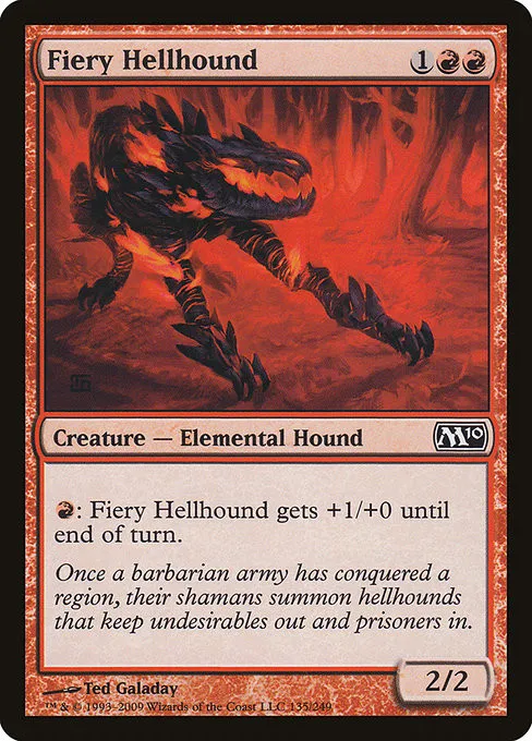 Fiery Hellhound - Foil
