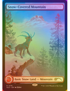 Snow-Covered Mountain - Foil