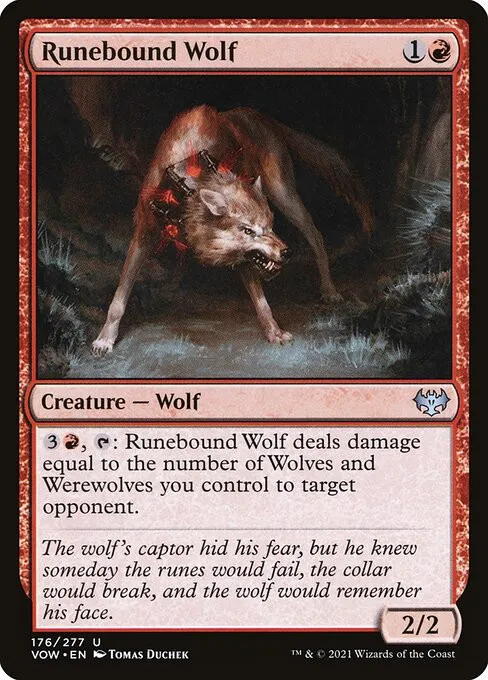 Runebound Wolf - Foil