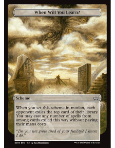 When Will You Learn?