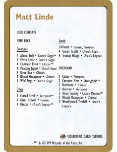 Matt Linde Decklist