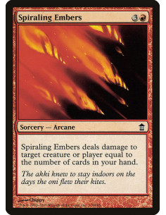 Spiraling Embers - Foil