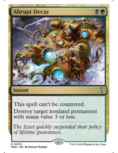 Abrupt Decay