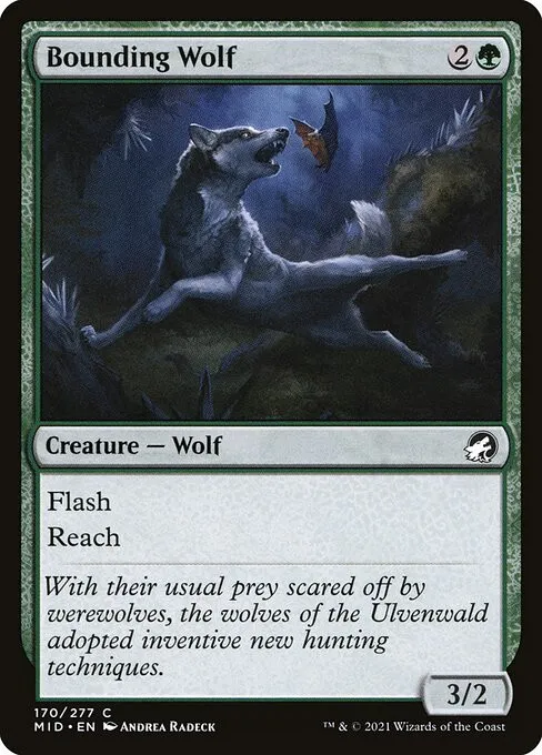Bounding Wolf - Foil