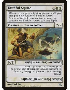 Faithful Squire // Kaiso, Memory of Loyalty - Foil