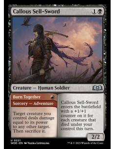 Callous Sell-Sword // Burn Together - Foil