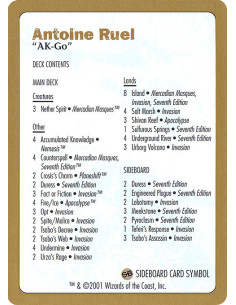 Antoine Ruel Decklist