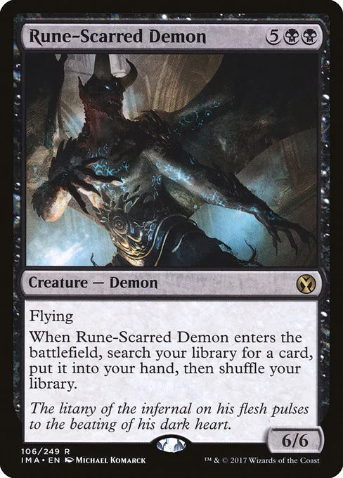 Rune-Scarred Demon - Foil