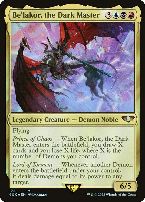 Be'lakor, the Dark Master - Foil