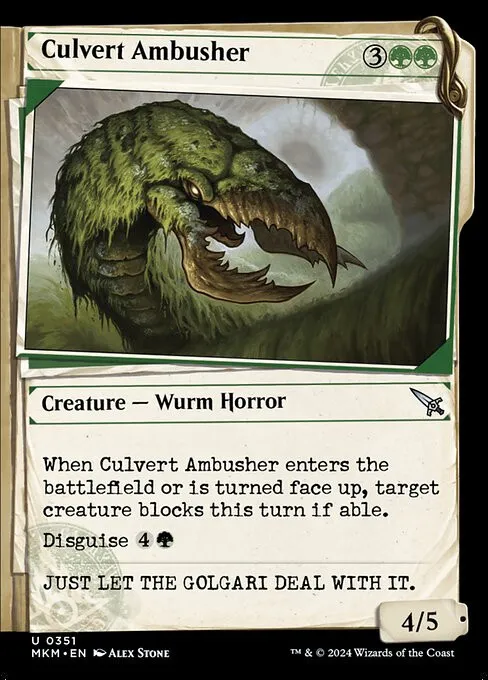 Culvert Ambusher - Foil