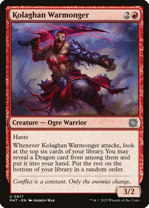 Kolaghan Warmonger - Foil