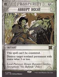Abrupt Decay